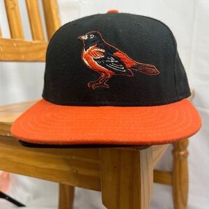 Vtg Baltimore Orioles on-field cap MLB